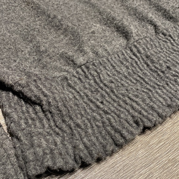 Charcoal Gray Off The Shoulder Sweater - Picture 3 of 4